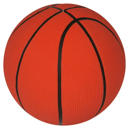 Karlie Latex Basketball 13cm Hundespielzeug mit Squeaker orange Spielzeug