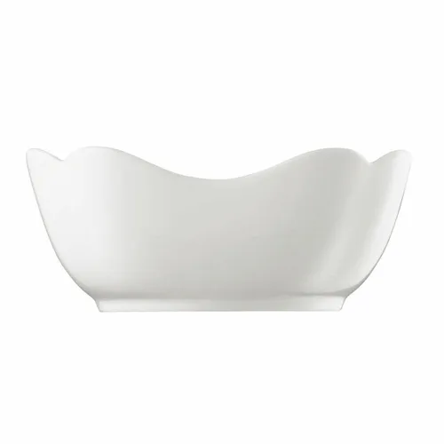 Hutschenreuther Maria Theresia Weiss Schüssel eckig 20 cm - Dessertschalen aus Qualitätsporzellan, spülmaschinenfest und mikrowellengeeignet - ideal für elegante Anlässe und klassische Momente.