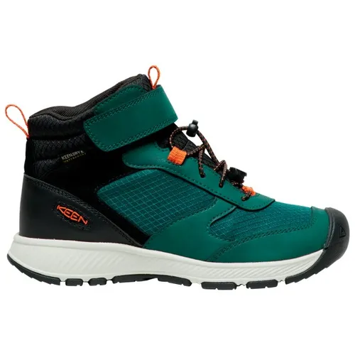 KEEN Unisex Kinder Skua Mid Waterproof Wanderstiefel - Wanderschuhe mit wasserdichter KEEN.DRY Membran für trockene Füße und einfachem BungeeCaptureSystem für schnelles An- und Ausziehen.