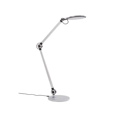 Lindby Schreibtischlampe Nyxaris, LED Farbwechsel - Schreibtischlampe mit kabelloser Ladestation, dimmbar und Lichtfarbe in drei Stufen wechselbar, ideal für flexibles Arbeiten.