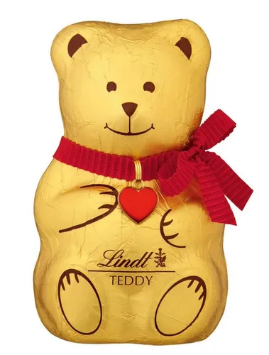 LINDT Schokolade, Lindt Teddy Bärchen Figur aus Alpenvollmilchschokolade 100g