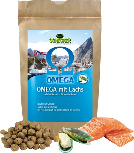 Schecker Omega 3 + 6 Lachs -Trockenfutter - weizenfrei - glutenfrei 1,5 kg