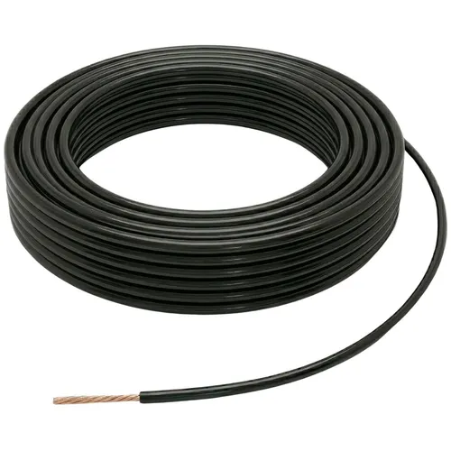100m FLRY Fahrzeugleitung Schwarz 0,5mm² rund Kabel Litze KFZ Stromkabel