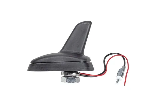tomzz Audio Shark Design Auto Dachantenne mit Verstärker - Car-Hifi-Antenne im Shark Design mit integriertem Verstärker für optimalen AM/FM Empfang und einfache Installation durch DIN-Anschluss.