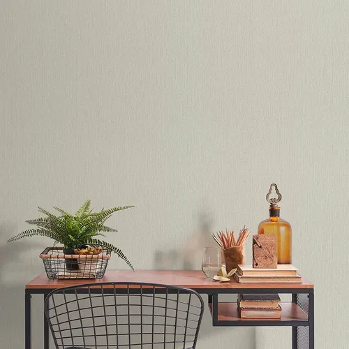 Guido Maria Kretschmer Tapete Linien Struktur Beige Grau - Moderne Vliestapete in Beige-Grau, abziehbar und hoch waschbeständig. Ideal für alle Räume, mit 5,33 m² pro Rolle für eine stilvolle Wandgestaltung.