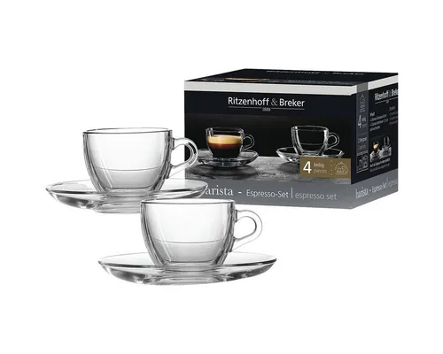 Ritzenhoff & Breker Espressotasse Barista, Glas, 80 ml