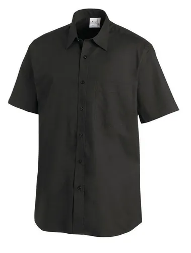 Leiber Herren Hemd schwarz 12/1238/10 - Hochwertiges Herrenhemd aus Deutschland, ideal für stilvolle Anlässe und den täglichen Gebrauch.