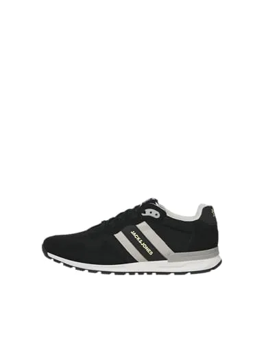 JACK & JONES Herren Jfwstellar Mesh 2.0 Noos Sneaker - Anthrazit, 41 EU - Herren-Sneaker aus atmungsaktivem Mesh mit flacher, weißer Gummisohle für hohen Tragekomfort und stilvolles Design.