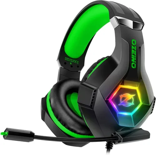 ozeino 3D Surround Sound Gaming Headset mit Mikrofon - Erlebe intensives Gaming mit dem ozeino 3D Surround Sound Headset. Perfekt für PS4, PS5, Xbox und PC. Das komfortable Design und das Noise Cancelling Mikrofon sorgen für klare Kommunikation und langen Spielspaß.