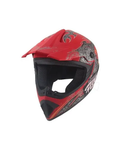 FunSport-Factory Motocrosshelm Mejia für Kinder – Sicher und Stylisch - Robuster Motocross-Helm für Kinder und Jugendliche – idealer Schutz beim Offroad-Fahren. Mit optimaler Belüftung und hohem Tragekomfort für unvergessliche Abenteuer im Gelände.