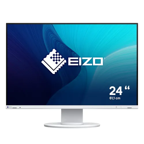 EIZO FlexScan EV2410R-WT Weiß 24,1 Zoll - Ergonomischer Monitor mit automatischer Helligkeitsanpassung für augenschonendes Arbeiten, ideal für effiziente Büroumgebungen.