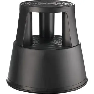 Alco Rollhocker 885-11 - Höhenverstellbar und Tragfähig - Leitern - TÜV/GS geprüft, aus bruchfestem Kunststoff, max. Tragkraft 150 kg, ideal für sicheres Arbeiten im Büro oder Zuhause.