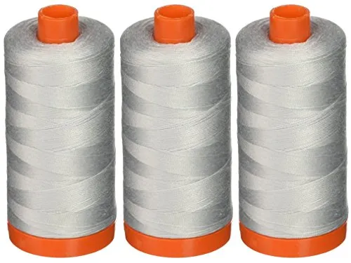 Produktbild Aurifil A1050–2600 Mako-Baumwollfaden, massiv, 50 Wt, 1422 Yds Dove 3er-Pack