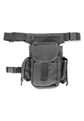 Mil-Tec Unisex Multi Pack Rucksack, Schwarz, Einheitsgröße - Vielseitiger Wanderrucksack mit 2 Fronttaschen, 2 Seitentaschen mit Klettverschluss und einer Reißverschlusstasche für optimale Organisation bei Outdoor-Aktivitäten.