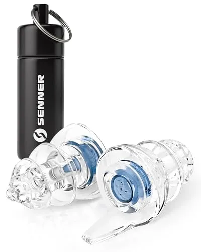 Senner MusicPro Soft Ohrstöpsel – Transparente In-Ear Gehörschutz für Musikveranstaltungen
