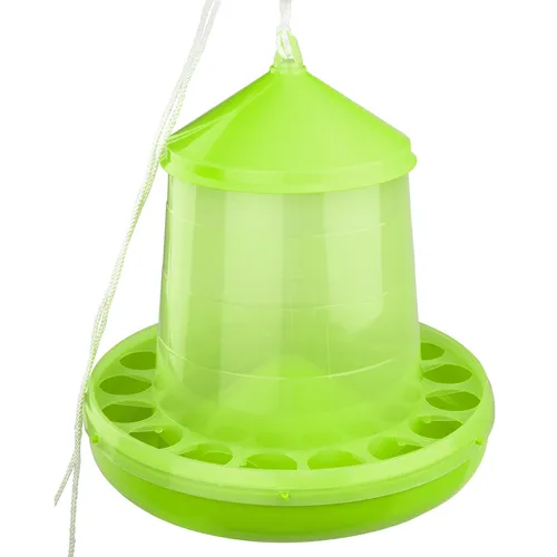 Produktbild Gaun Geflügelfutterautomat Futterspender Futterautomat aus Kunststoff grün 4 kg