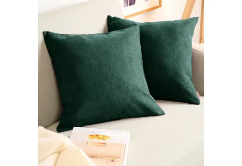 Blumtal Kissenbezug Chenille in grün von Blumtal