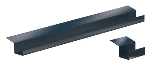 Gartenhaus Verlängerungsset 1,10 Meter Aluminium anthrazit Simpel