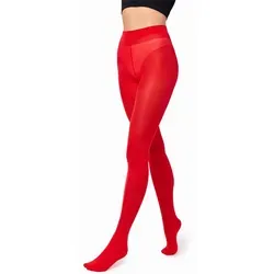 Merry Style Strumpfhose Blickdichte Damen Strumpfhose Microfaser 70 DEN 70 DEN (1 St) rot L