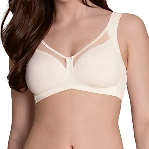 Anita Clara Komfort BH - 85 C Crystal - Funktionsunterwäsche mit bequemem Schnitt ohne Bügel, halbtransparenter Blende und anatomisch geformtem Unterbrustband für optimalen Tragekomfort.