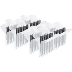 JB White Cerumenfilter für Hörgeräte - 64 Stück (8x8), optimaler Schutz gegen Ohrenschmalz und verbesserte Akustik