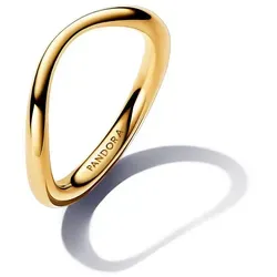 Pandora Fingerring Organisch Geformter Bandring 163314C00 - Fingerringe in Größe 54, mit einzigartigem organischem Design für einen eleganten Look.