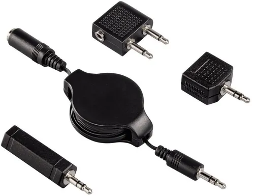 Produktbild Hama Audio-Verbindungskabel/Adapter 122369 FLUGREISEADAPTER-SET Schwarz