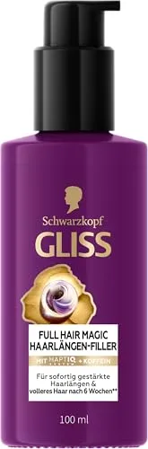 GLISS Full Hair Magic Haarlängen Filler (100 ml), Haarserum mit Bonding HAPTIQ System & Peptiden für kraftloses, brüchiges Haar, Leave in Haarpflege für sofort gestärkte Haarlängen & weniger Haarbruch