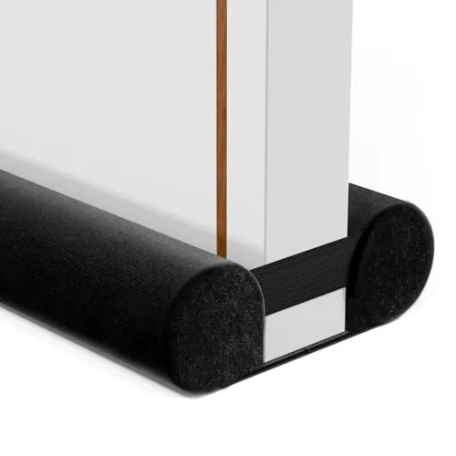 Produktbild BKSAI Zugluftstopper für Türen Rückstandlos Türdichtung Haustür 60-110CM Windstopper Kälteschutz Schallschutz Unten Türbodendichtung Luftzugstopper gegen Zugluft, Schall & Insekten Waschbar