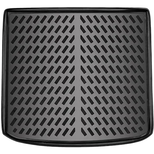 ELMASLINE 3D Gummi Kofferraumwanne für VW Caddy 3 (2005-2010) - Passgenaue Kofferraummatte für VW Caddy 3, schützt vor Schmutz und Wasser mit einem hohen Rand von 5 cm. Strapazierfähiges, geruchloses Gummi für einfache Reinigung und sicheren Halt Ihrer Ladung.