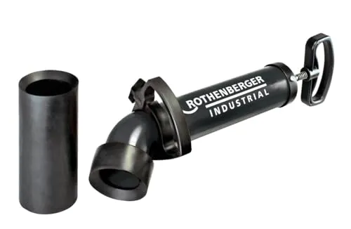 Rothenberger Industrial RoPump Power Saugdruck Handpumpe - effektiver Rohrreiniger mit Gummiadapter, ideal für schnelle und gründliche Rohrreinigung