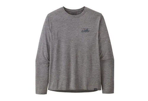 Patagonia L/S Cap Cool Daily Graphic Shirt - Funktionsshirt Gr L grau - Atmungsaktives und schnelltrocknendes Herren-Shirt in Grau, ideal für Alltag und Freizeit. Mit Stretch für optimale Bewegungsfreiheit - perfekt für aktive Lifestyle!