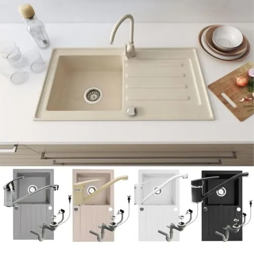 Küchenspülen & Spülbecken Beige von Faizee Möbel