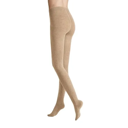 Hudson Relax Montana Strumpfhose 1 Stück | 42-44 (L) | Beige mel. (HU-0723) - Sportsocken für Damen, hohe Bequemlichkeit durch hohen Baumwollanteil und ideal für sportliche Aktivitäten oder den Alltag.