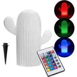 Moderne Solar Dekoleuchte für den Garten | Kaktus-Design mit Fernbedienung