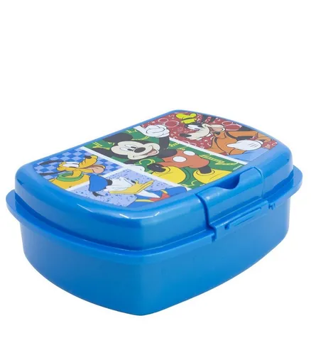 Disney Mickey Mouse Lunchbox Lunchbox Kinder Brotdose für unterwegs und Kindergarten, (1x Deckel, 1x Schale)