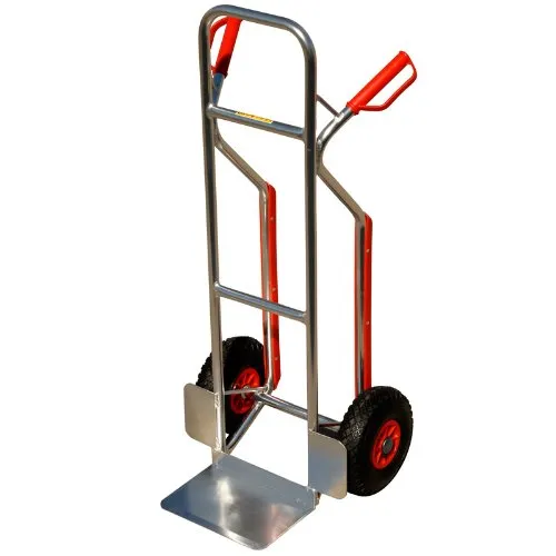 Aluminium Sackkarre mit Treppenrutsche 150 KG - Sackkarre aus leichtem Aluminium mit Treppenrutsche, ideal für den Transport schwerer Lasten bis 150 kg und perfekt für Treppen und unebene Flächen.