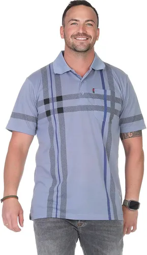 Herren Poloshirt Sommer Polo-Hemd Kurzarm, Grau/M/48