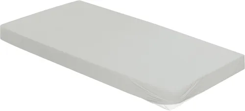 Bierbaum Jersey Spannbetttuch 1002 (150 x 200 cm, silber) - Bettlaken aus hochwertigem Jersey, kuschelig und pflegeleicht, ideal für Steghöhen bis 30 cm. Oeko-Tex® zertifiziert für schadstoffgeprüfte Sicherheit.