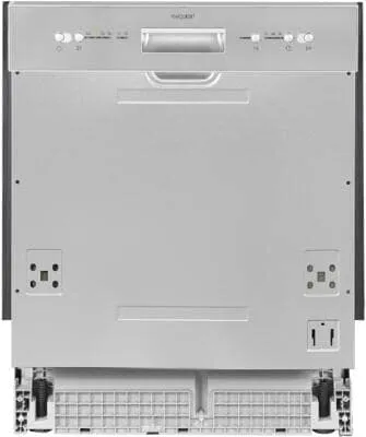 Exquisit Geschirrspüler EGSP6012-EB-030E - 60 cm Inox Spülmaschine für 12 Maßgedecke, mit ECO-Modus und leiser 49 dB(A) Betriebslautstärke