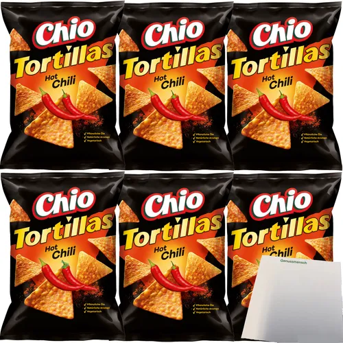 Chio Tortillas Hot Chilli 6er Pack 6x110g Packung usy Block