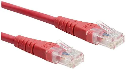 Roline 21.15.1551 RJ45 Patchkabel CAT 6 U/UTP 3.00m Rot 1St.