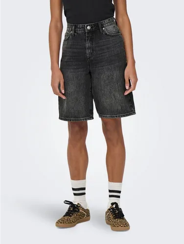 ONLY Onlsonny Hw Wide DNM Shorts Nas843 Noos - Shorts für Jungen, normal geschnitten mit Gürtelschlaufen und hoher Taille, ideal für lässige Looks im Sommer.
