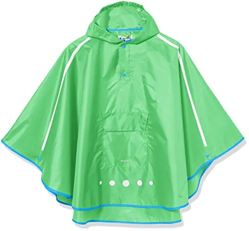 Playshoes Unisex Regen-Poncho Faltbar, Grün, M