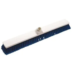 Haug Großraumbesen ungeschlitzt 60 cm blau - Sonstige Reinigungsgeräte, ideal zur Beseitigung von feinem und grobem Schmutz in Werkstätten und großen Büros, hygienisch und lebensmittelkonform.
