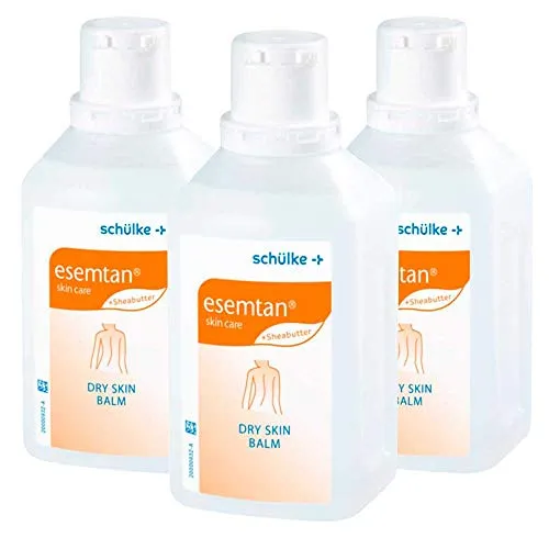 3x 500 ml Schülke Esemtan® Dry Skin Balm Pflegebalsam Haut Lotion Creme, farbstofffrei