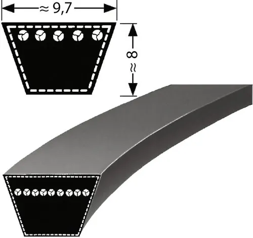 BayWa Keilriemen SPZ 687 Lw, Schmalkeilriemen 000000000010025879