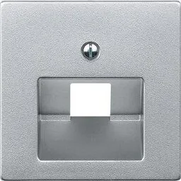 Merten 298360 Zentralplatte für UAE-Einsatz, 1-fach, System M, aluminium