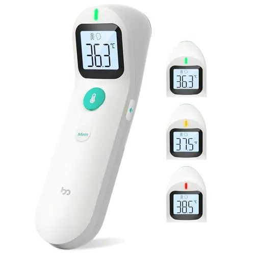 Fieberthermometer Kontaktlos für Baby und Erwachsene - Fieberthermometer für Babys mit Infrarot-Technologie, bietet sofortige und genaue Ablesungen sowie einen Fieberalarm für optimale Sicherheit.