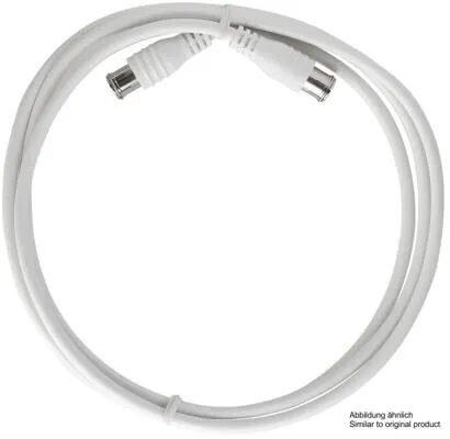 Axing SAK 251-00 - Hochgeschirmtes SAT-Anschlusskabel mit Quickfix-F-Steckern, 2,50 m, ideal für schnelle Verbindungen von Sat-Komponenten